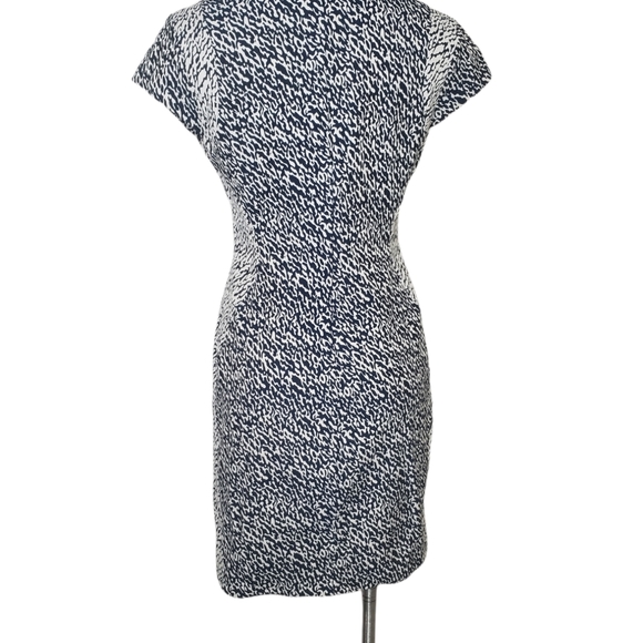 Diane Von Furstenberg Pele Snake Wave Jacquard Aline Dress Size 10 - Picture 2 of 12
